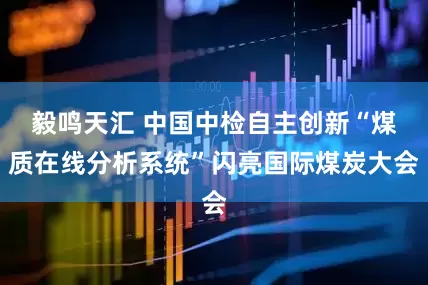 毅鸣天汇 中国中检自主创新“煤质在线分析系统”闪亮国际煤炭大会