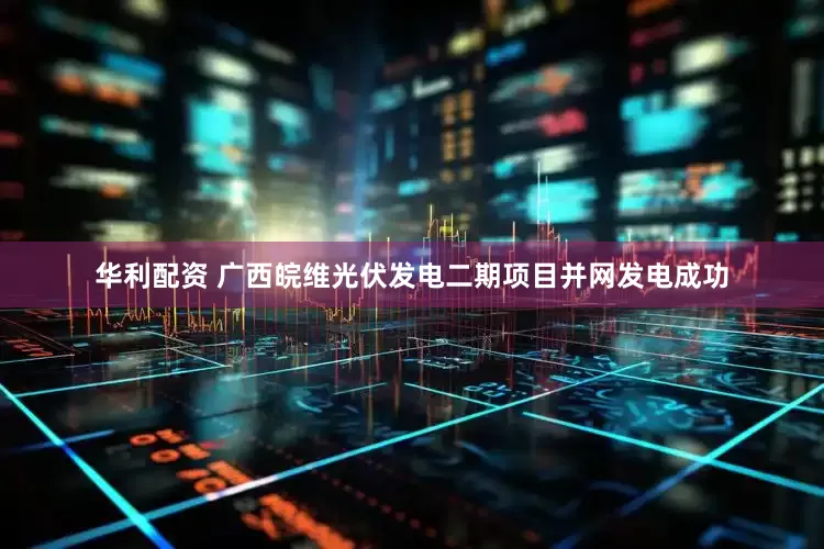 华利配资 广西皖维光伏发电二期项目并网发电成功