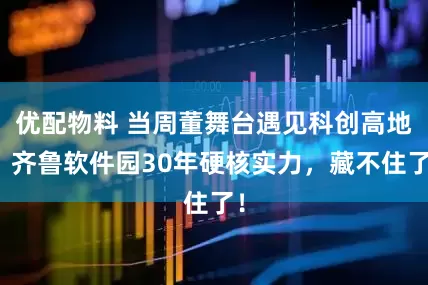 优配物料 当周董舞台遇见科创高地！齐鲁软件园30年硬核实力，藏不住了！