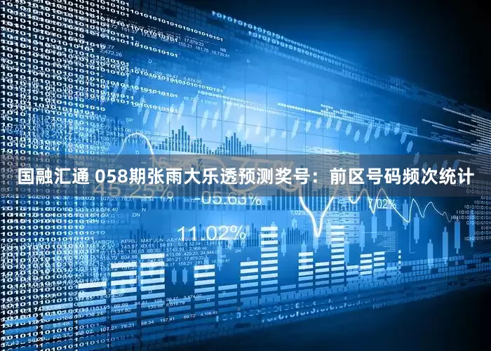 国融汇通 058期张雨大乐透预测奖号：前区号码频次统计